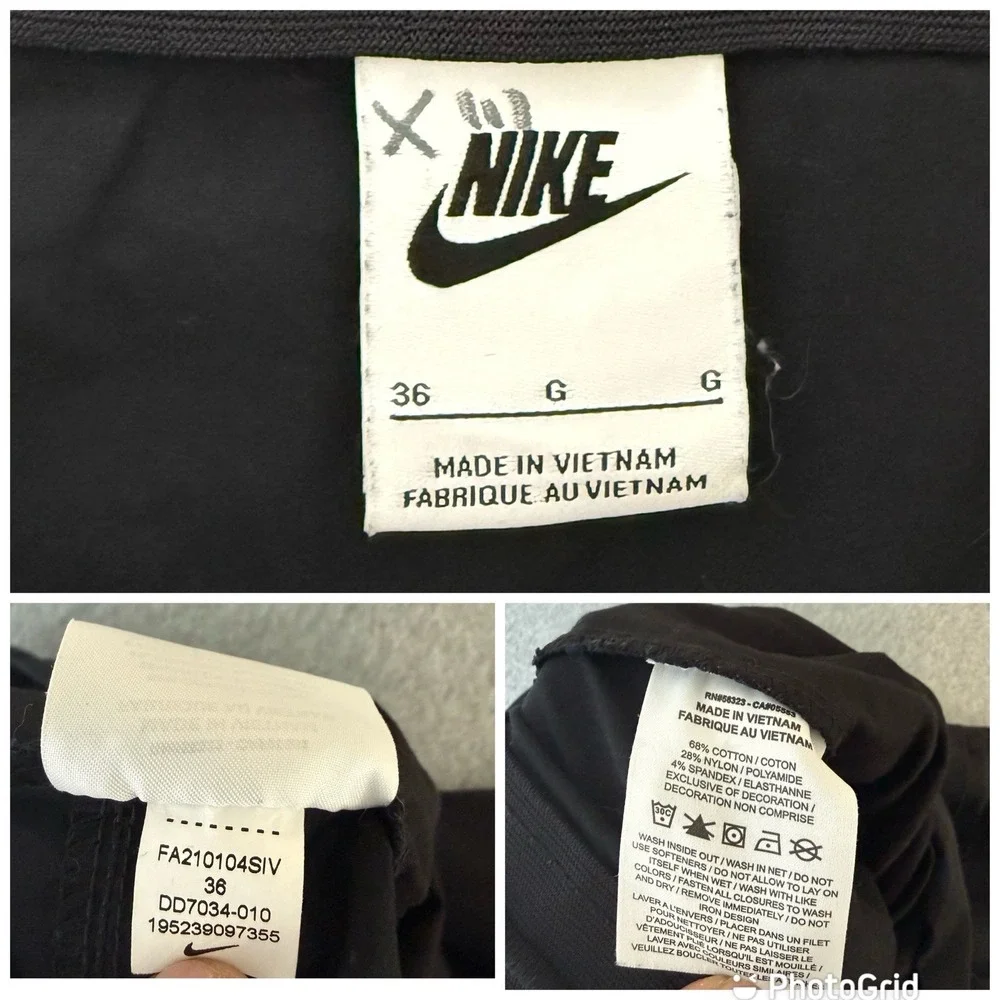 Nike Sportswear Style Essentials Unlined Cargo‎ Active Black Pants Men's 36